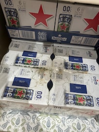 Moldy beer in cabinet