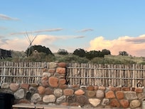 Morning sky behind the casita