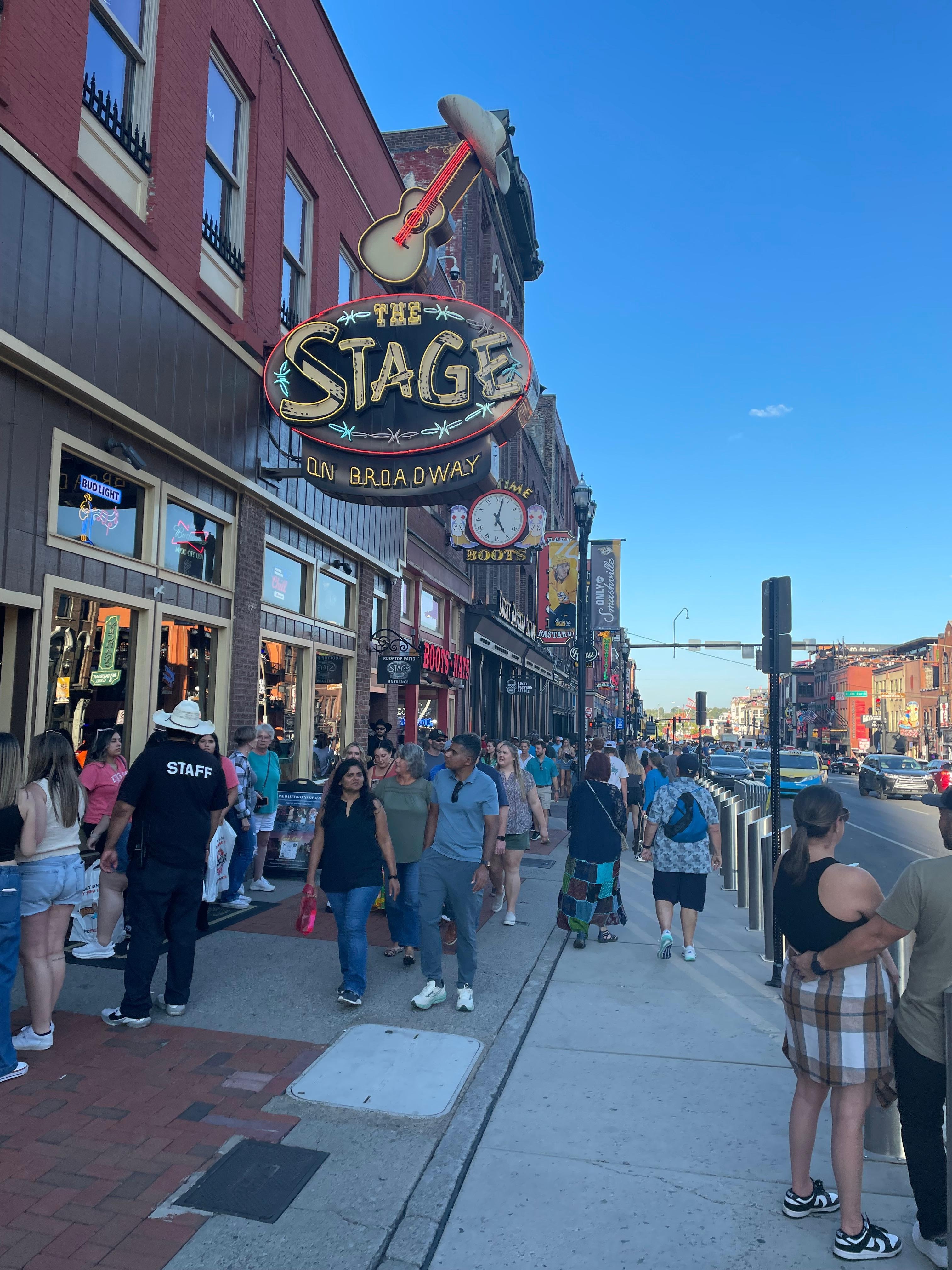 Broadway street. Crazy amount of people 