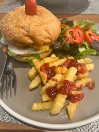 Burger was on point