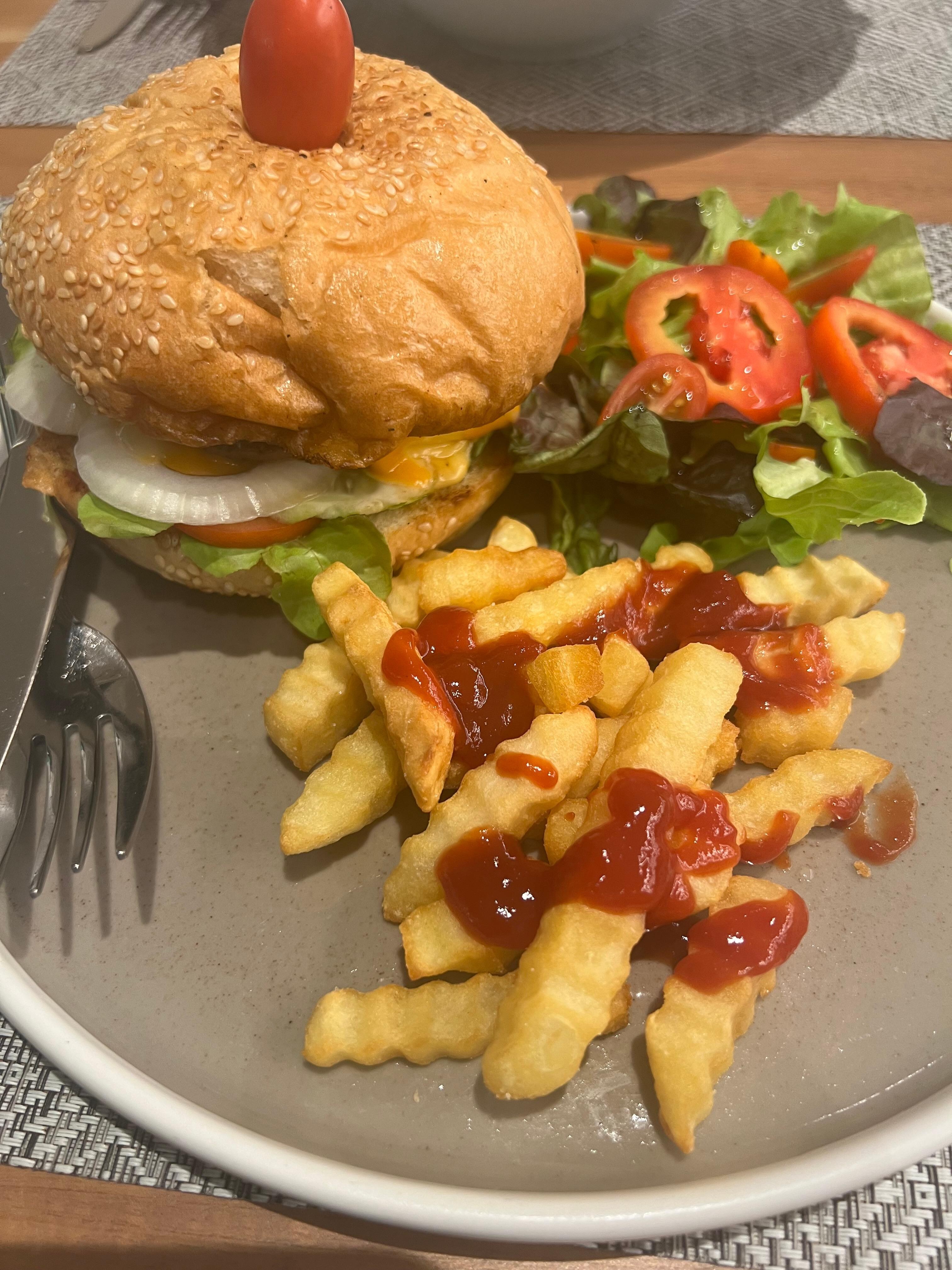 Burger was on point