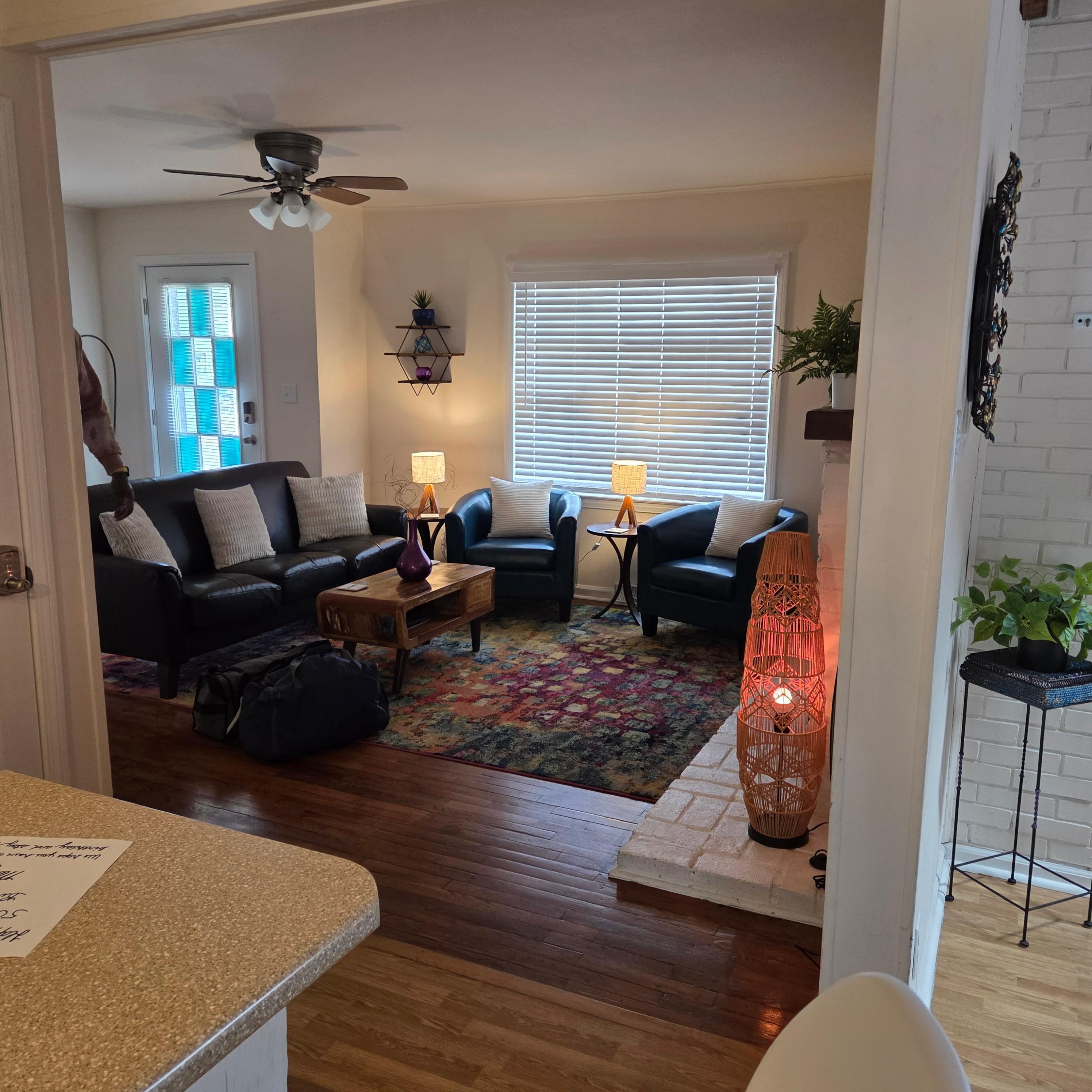 The livingroom was nice and comfortable 