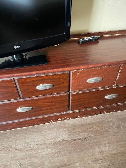 Dirty and damaged furniture
