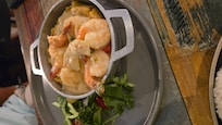 Garlic shrimp mofongo from La Cocina Del Jibaro Moderno