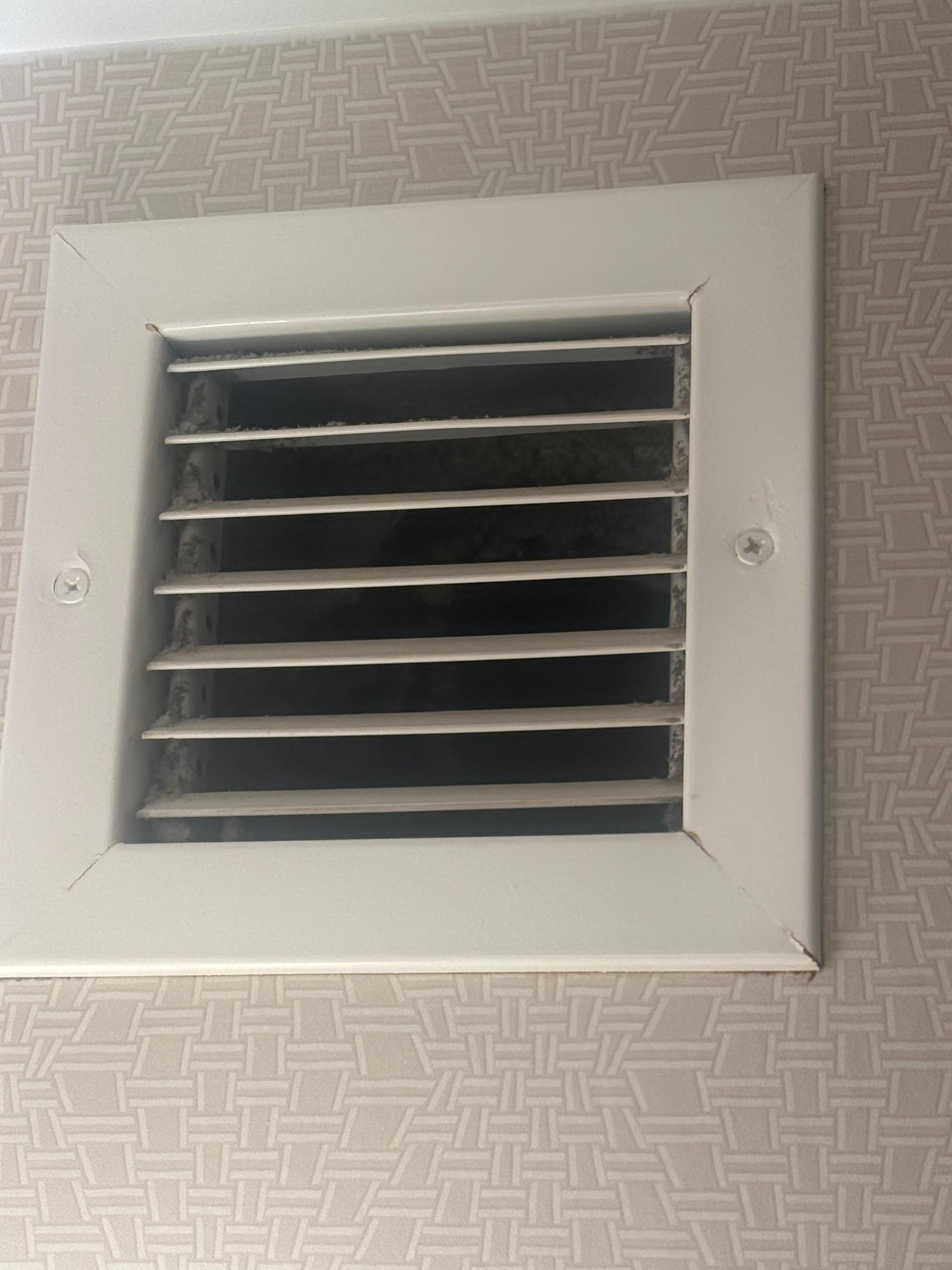 Filthy vents. You can’t see much here but it was full of debris and dust. Hasn’t been cleaned in years. 