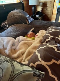 Victor loved the cabin!