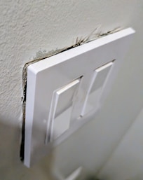 Outlet of broken & always ON fan. Needs rewiring. Not done during our 8 days.