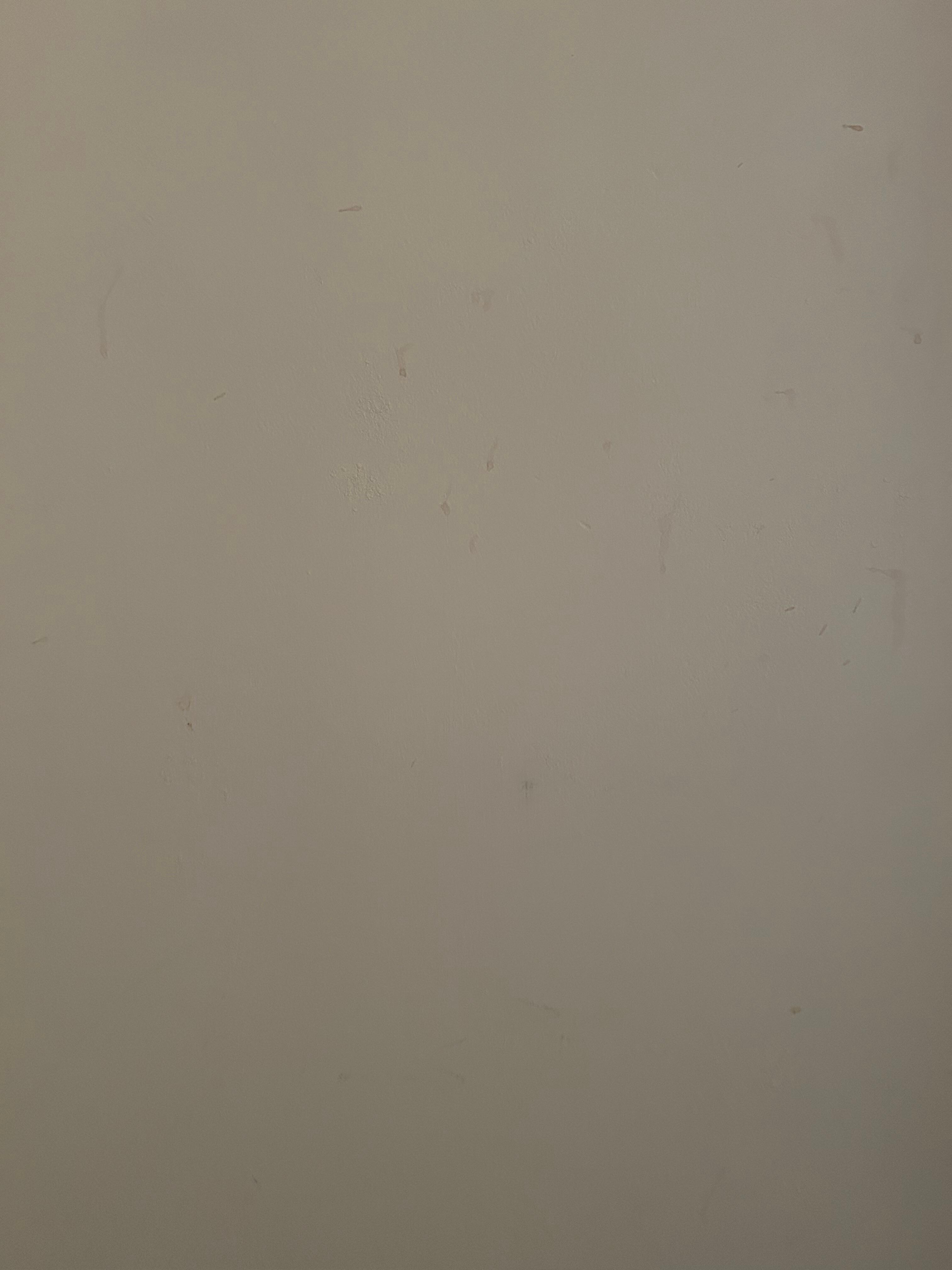 Splashes up the walls