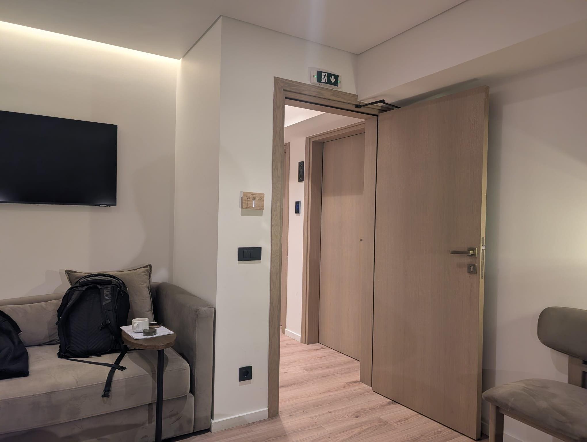 We had to keep the room door open to get the temperature down in the room.