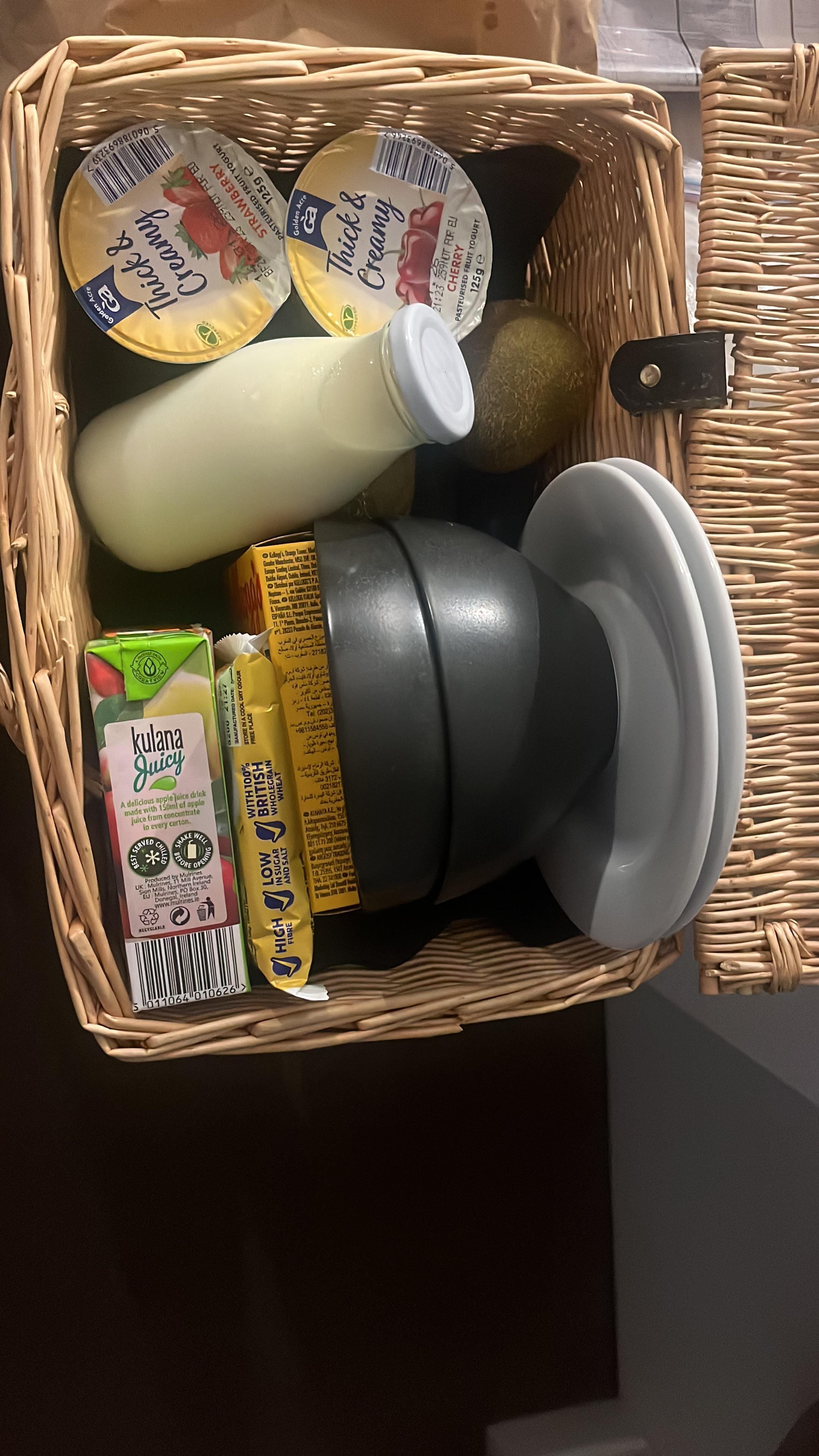 Smell the warm croissants wafting under the door every morning 