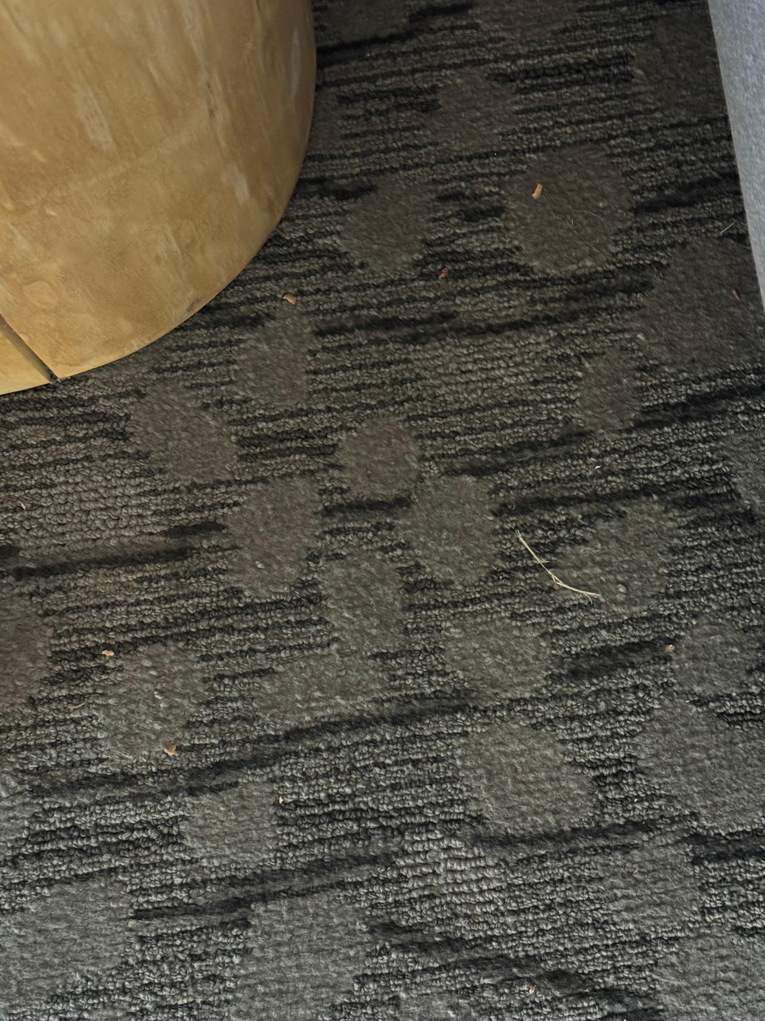 Food crumbs on the floor from someone else 