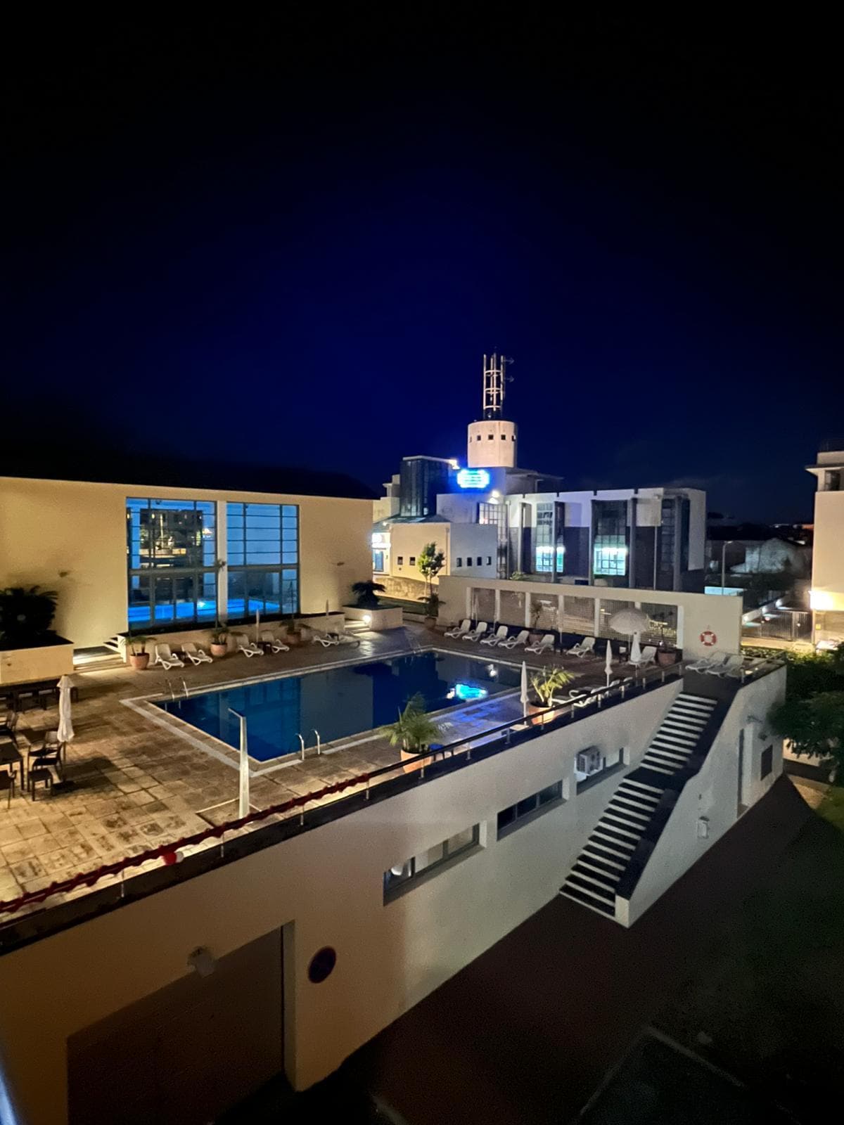 Pools at midnight
