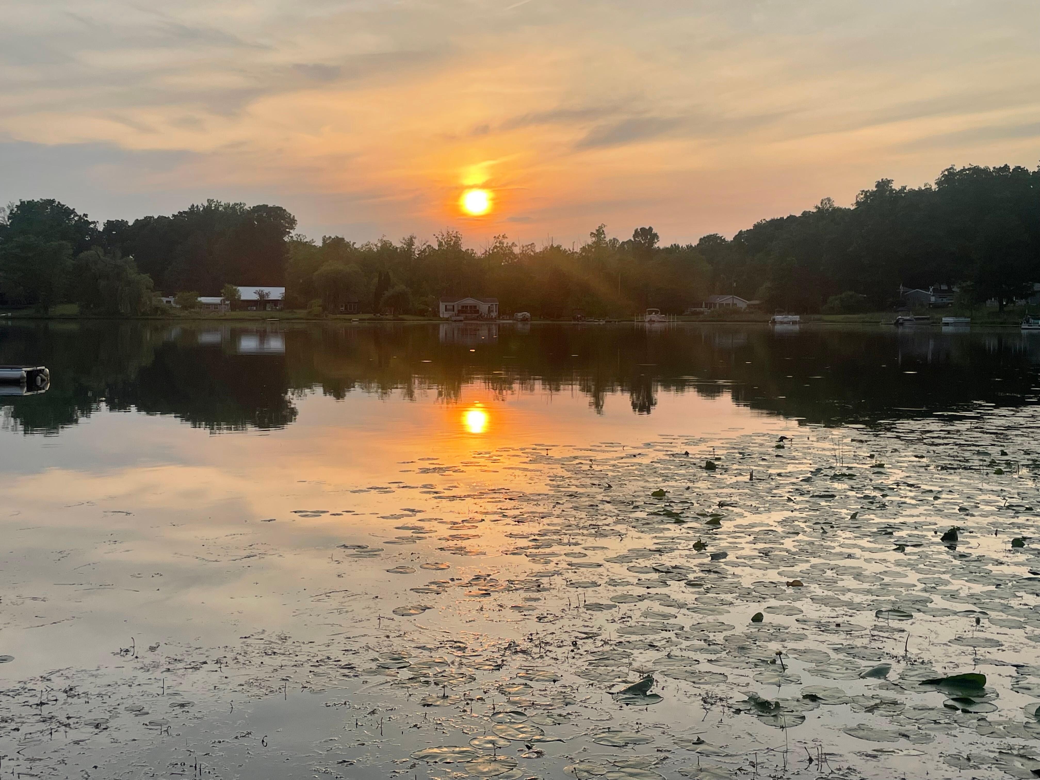 Sunset view from the backyard 