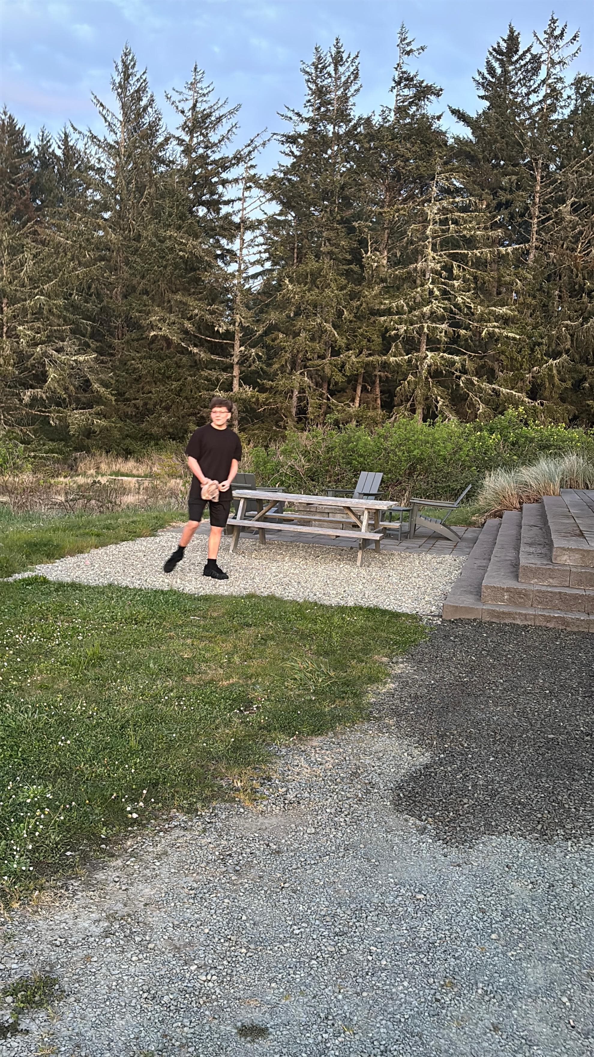 This is the front area of our cabin. We did an Easter egg hunt.