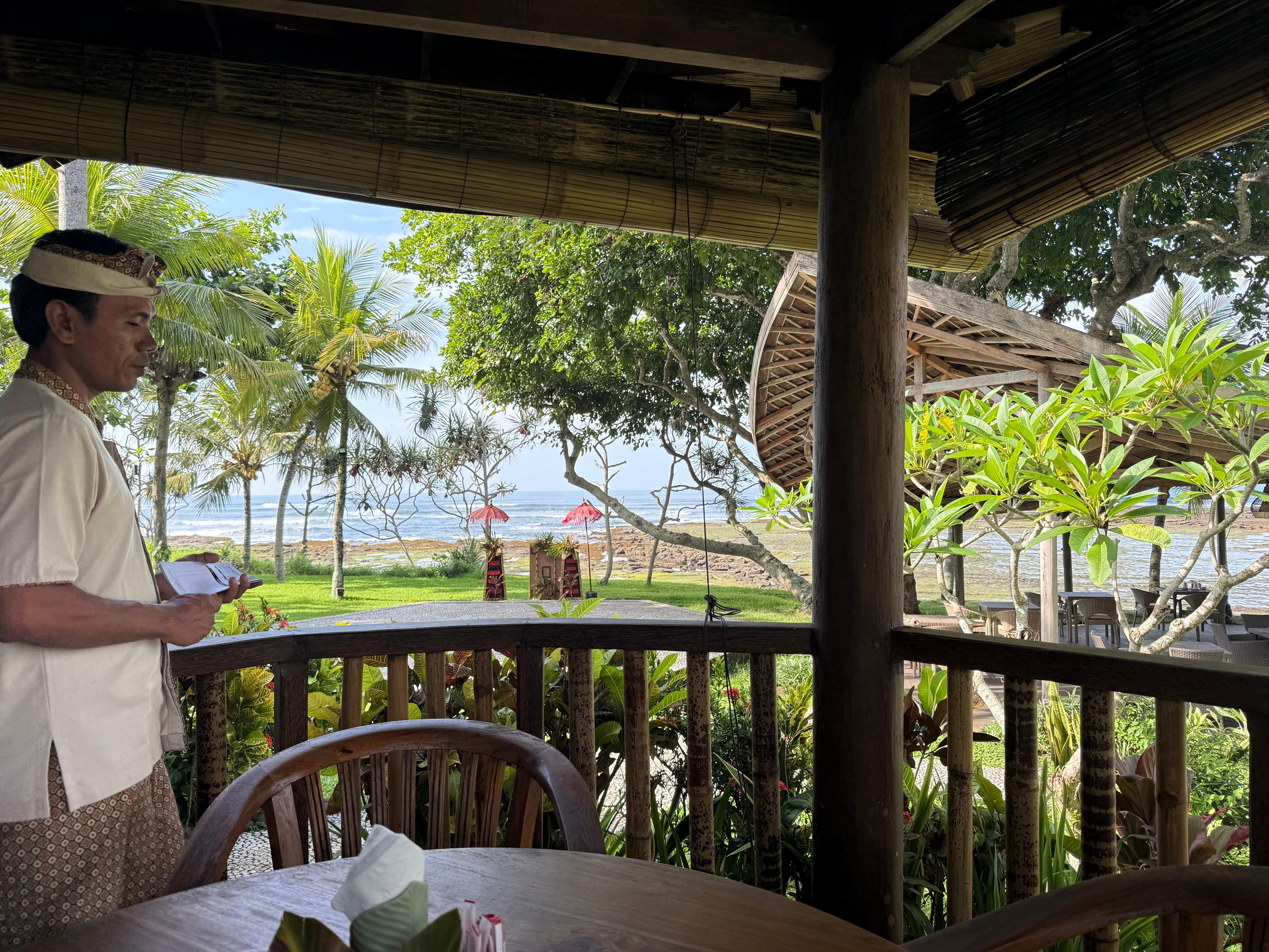 View from the restaurant 