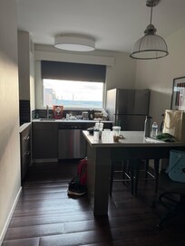 Nice sized kitchen.