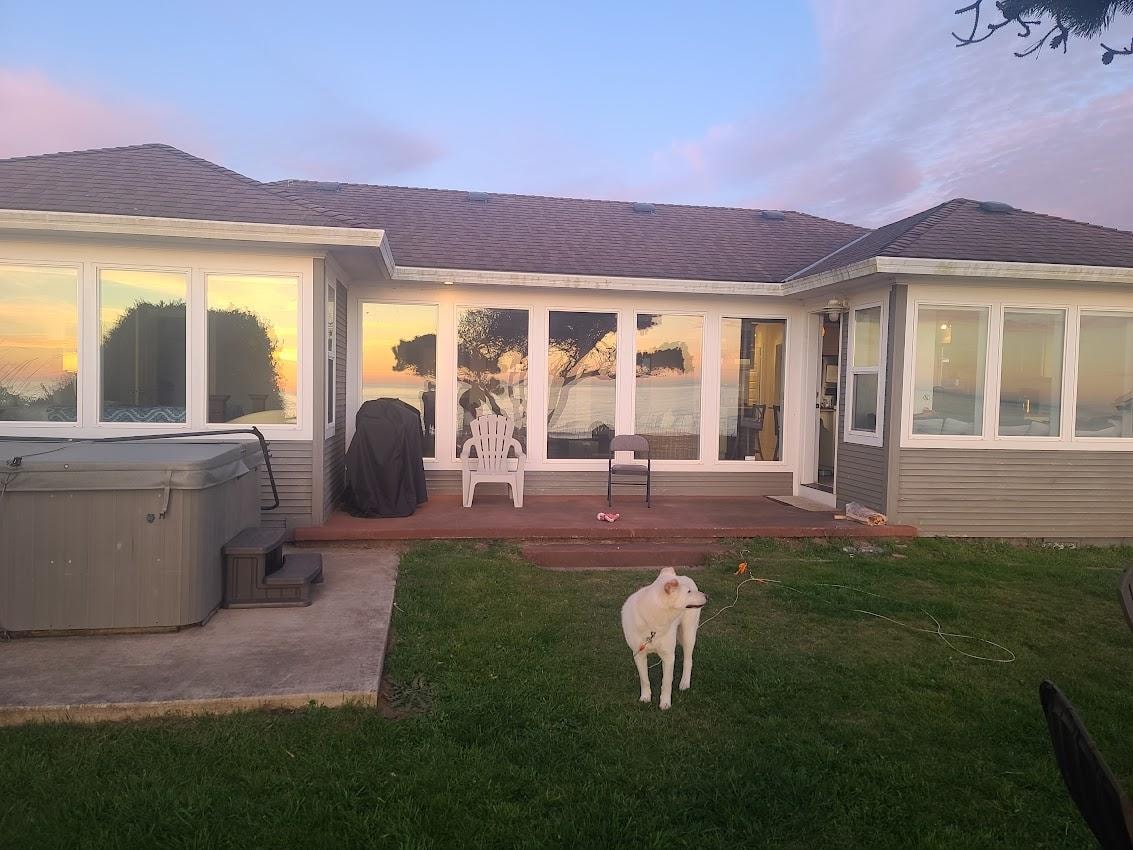 Back of the residence