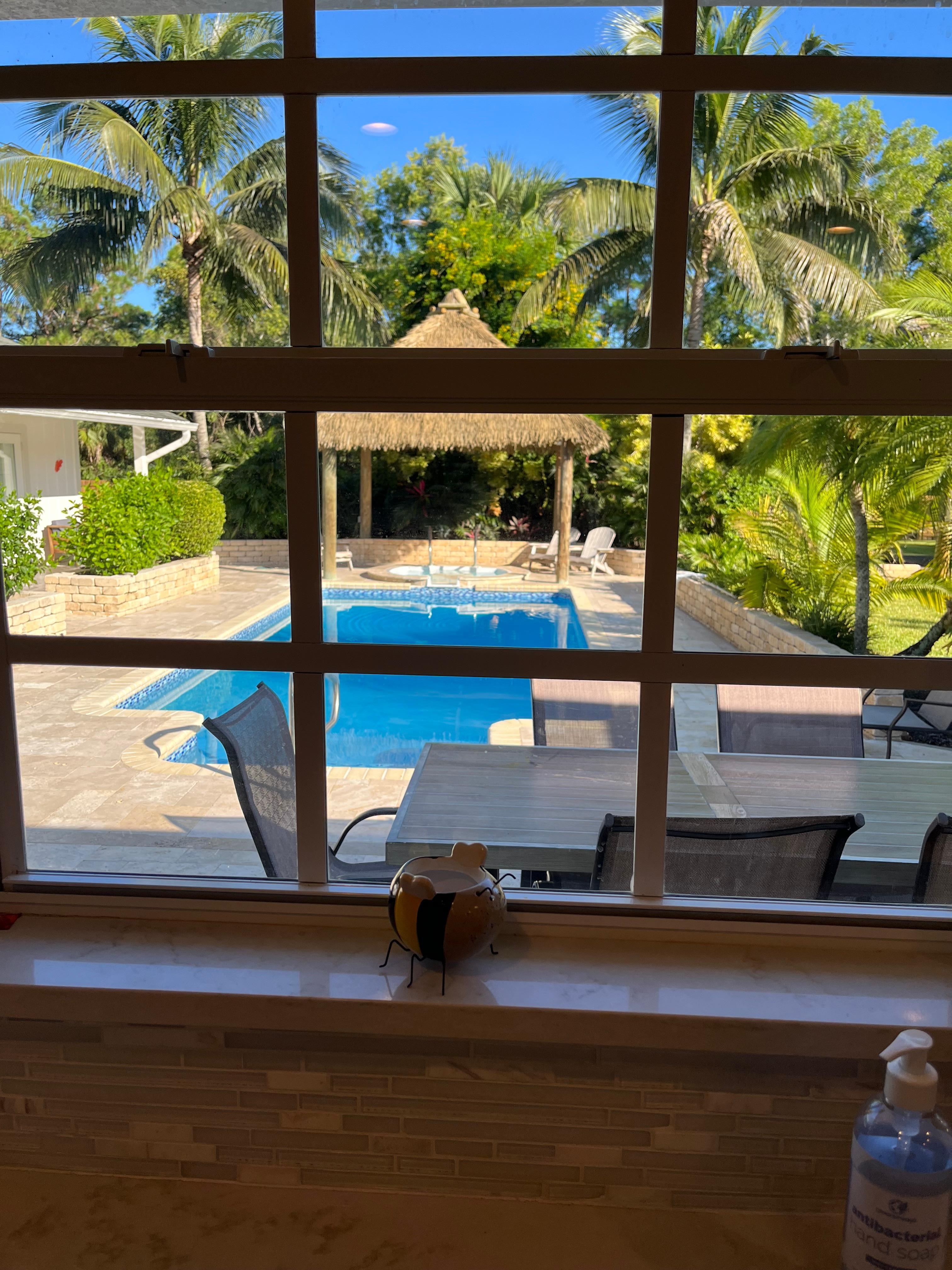 This is what I woke up to every morning.  This is where coffee was enjoyed. After an early morning soak in the hot tub.