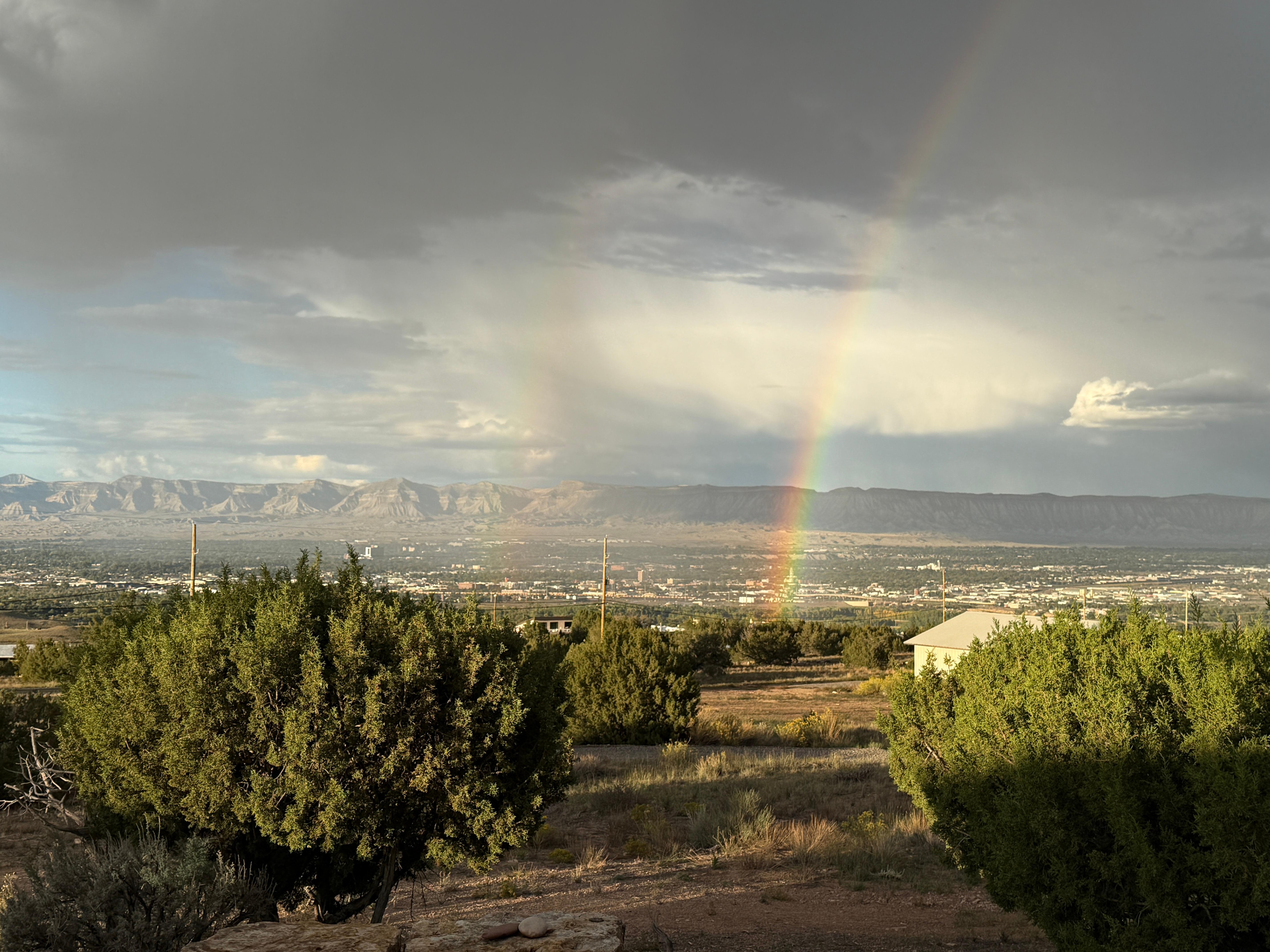 Rainbow greeting upon arrival