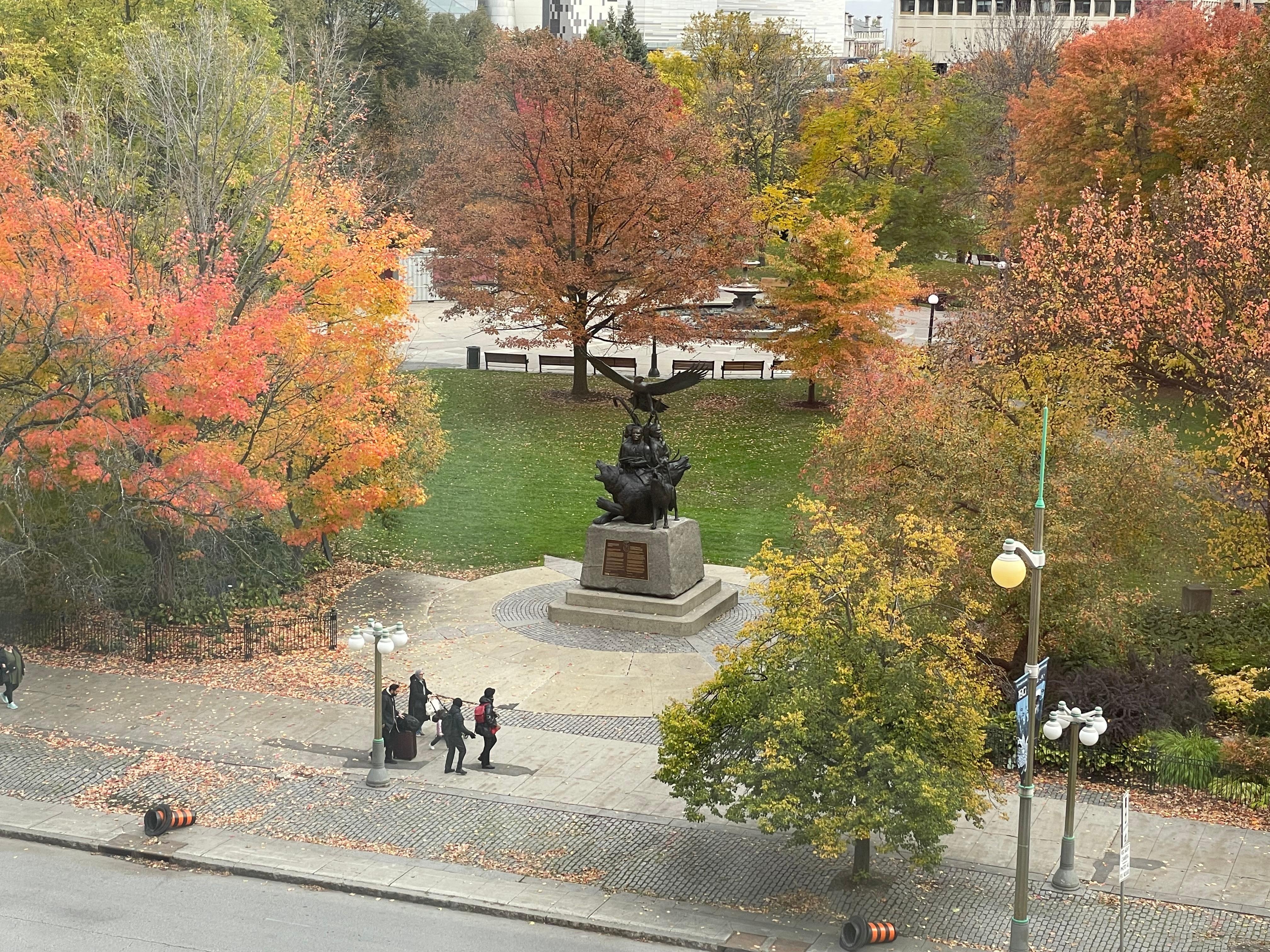 View from our room at the 5th floor 