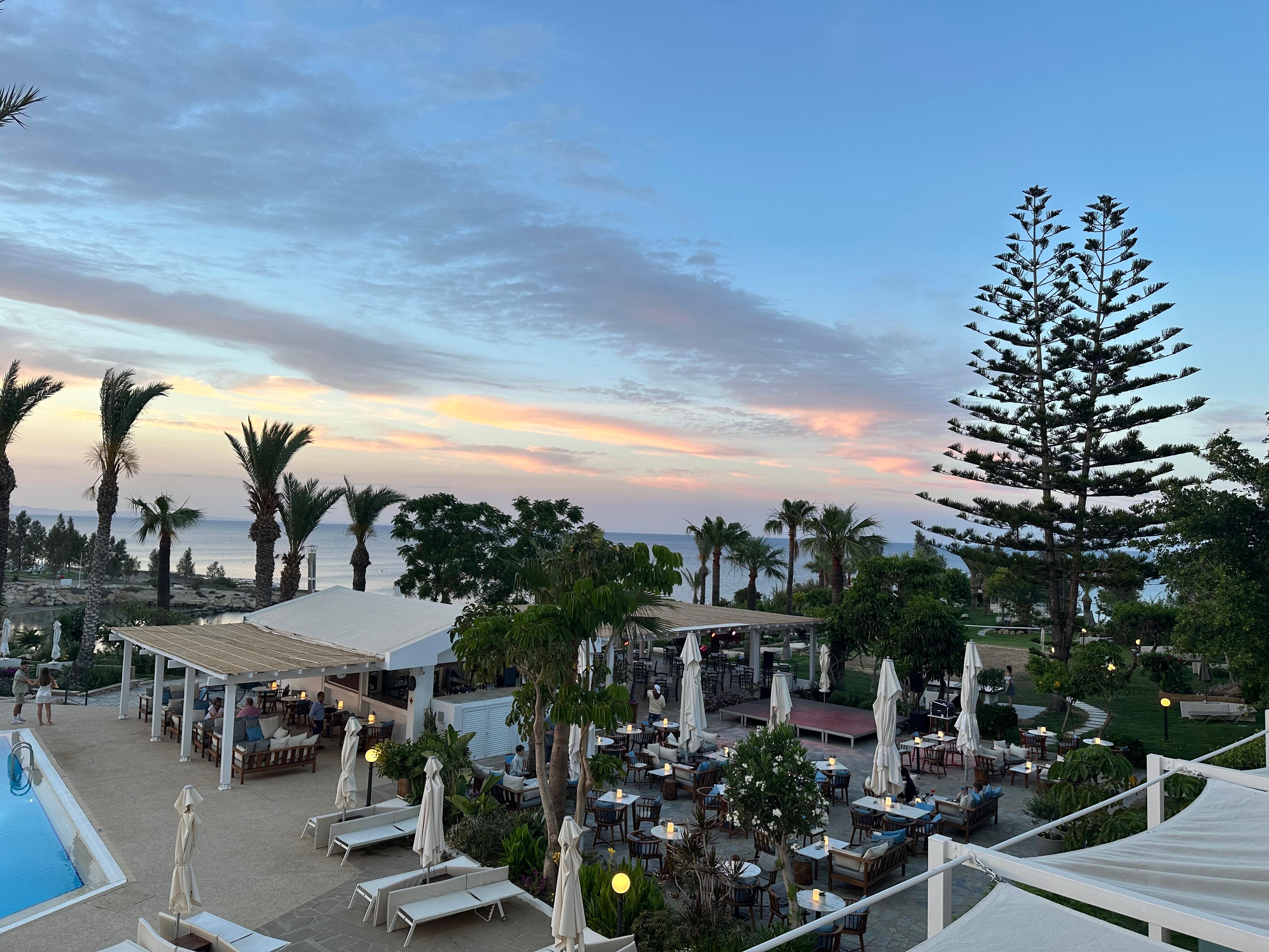 The view from hotel room