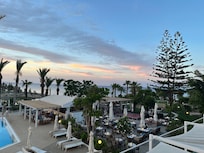The view from hotel room