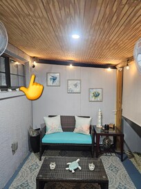 Just beware that host has a camera observing the private seating area