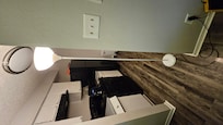 Kitchen light did not work and was replaced with a random cheap lamp that was barely bright enough to even be effective