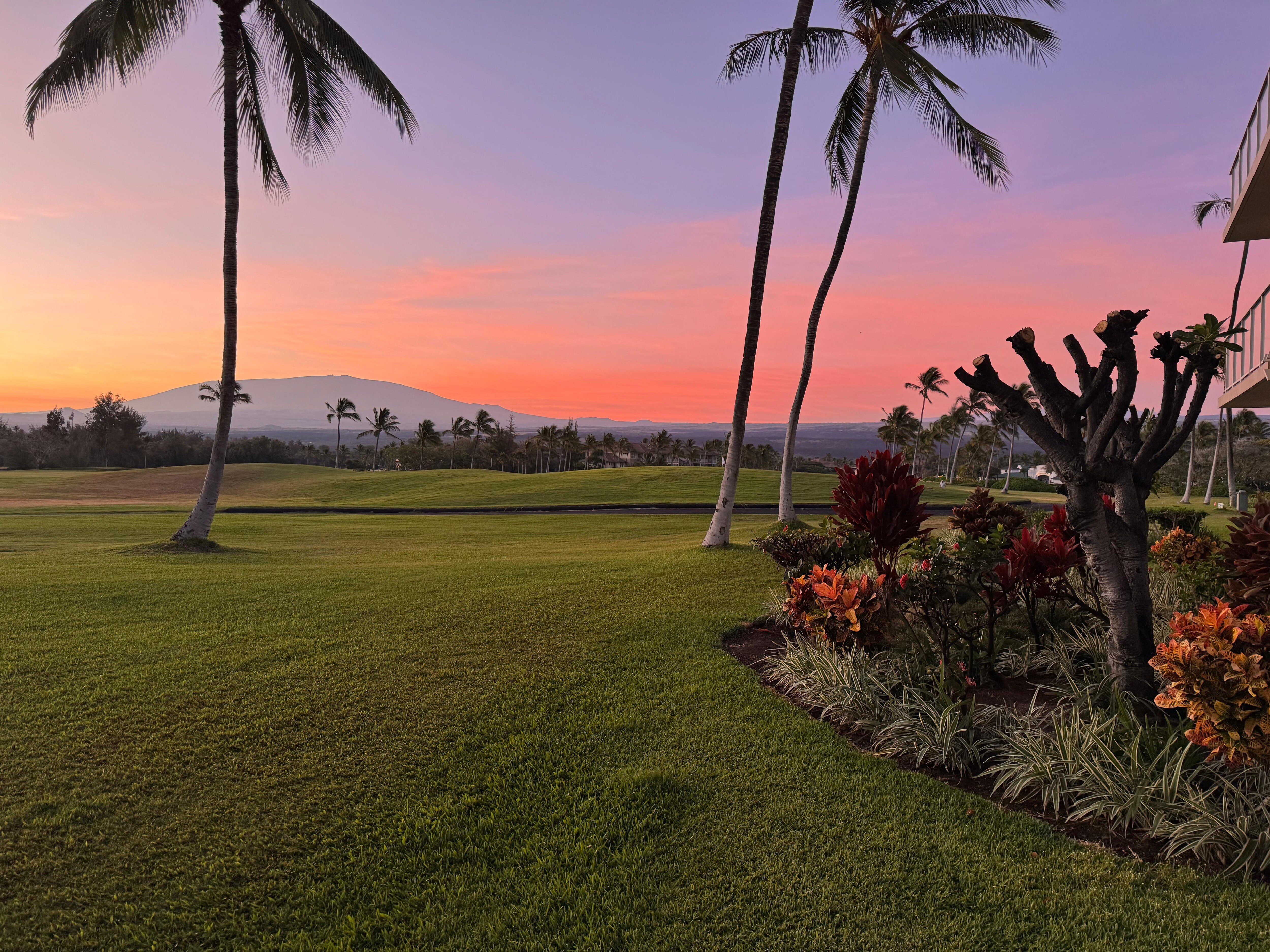 sunrise from the lanai