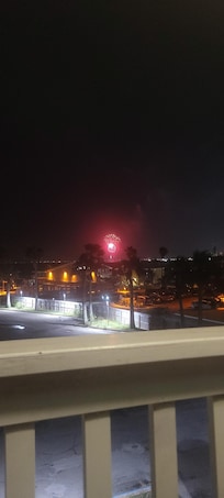4th of july firework from the balcony