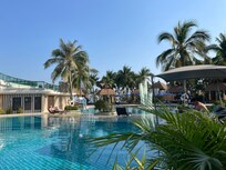 Blick vom Balkon aus