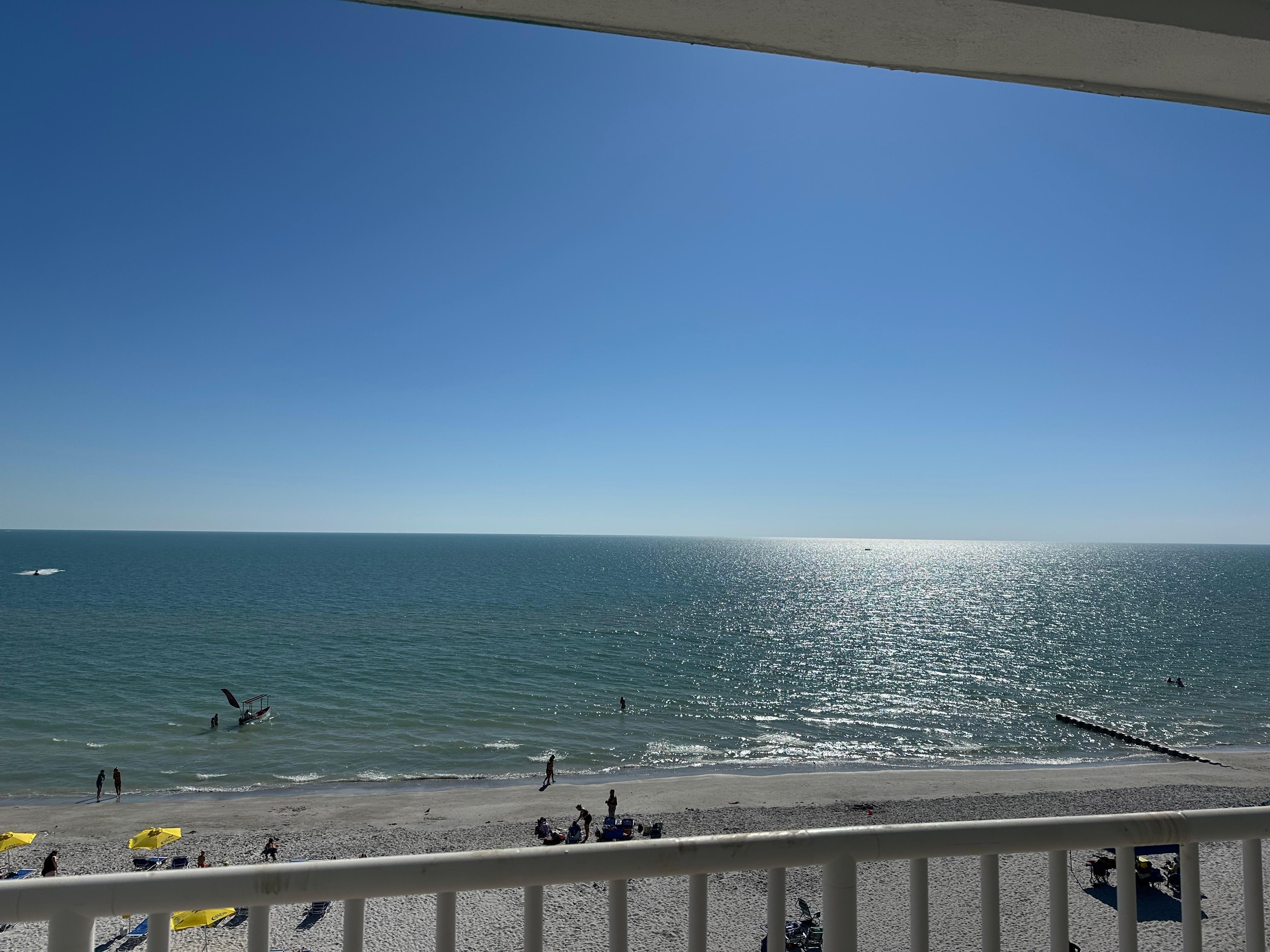 Beachfront is steps  away.