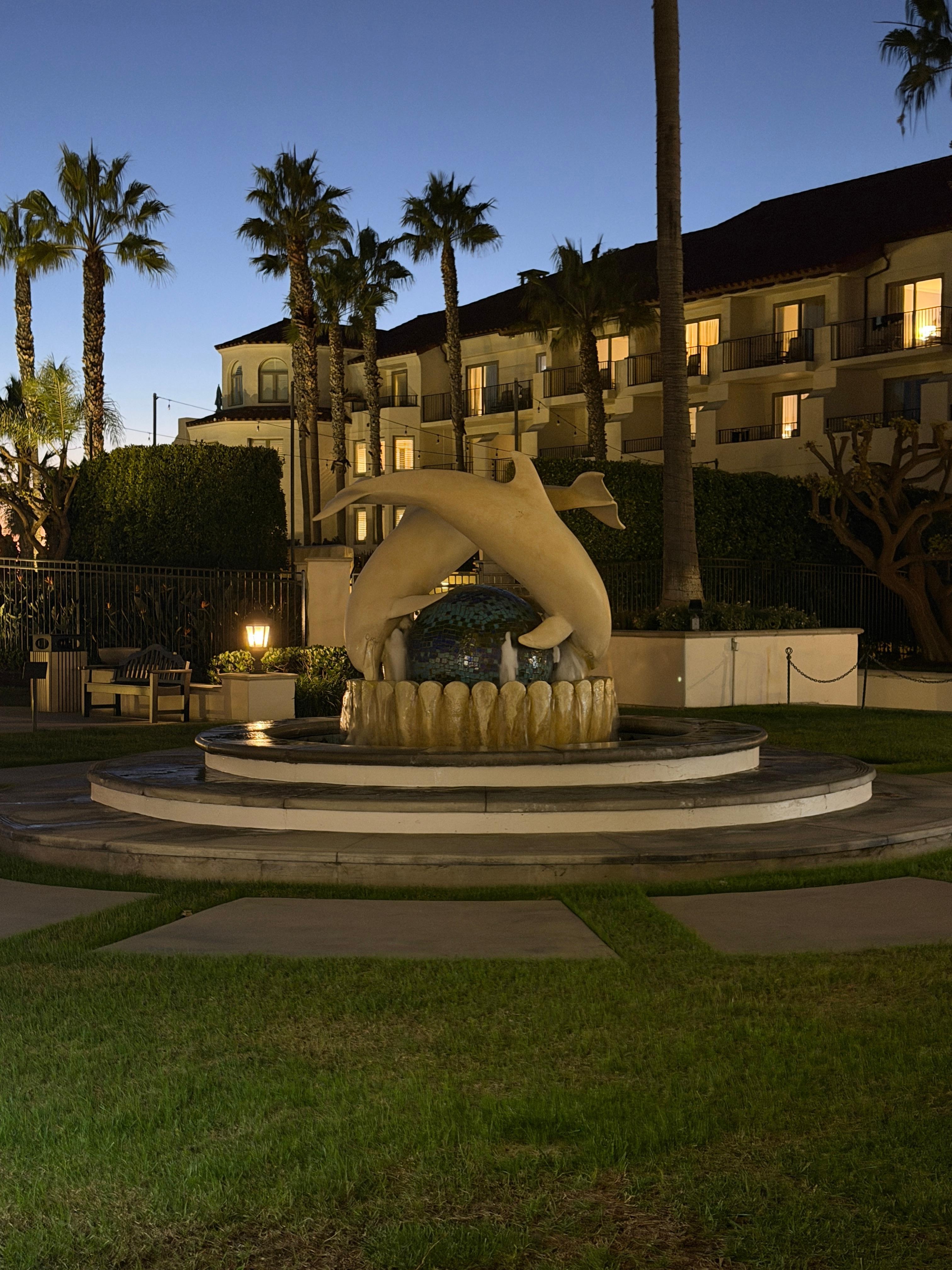 Walking out towards main pool