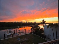 Sunrise view from the screened in lanai.
