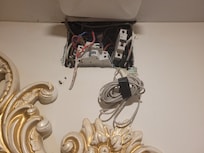 Cables hanging out