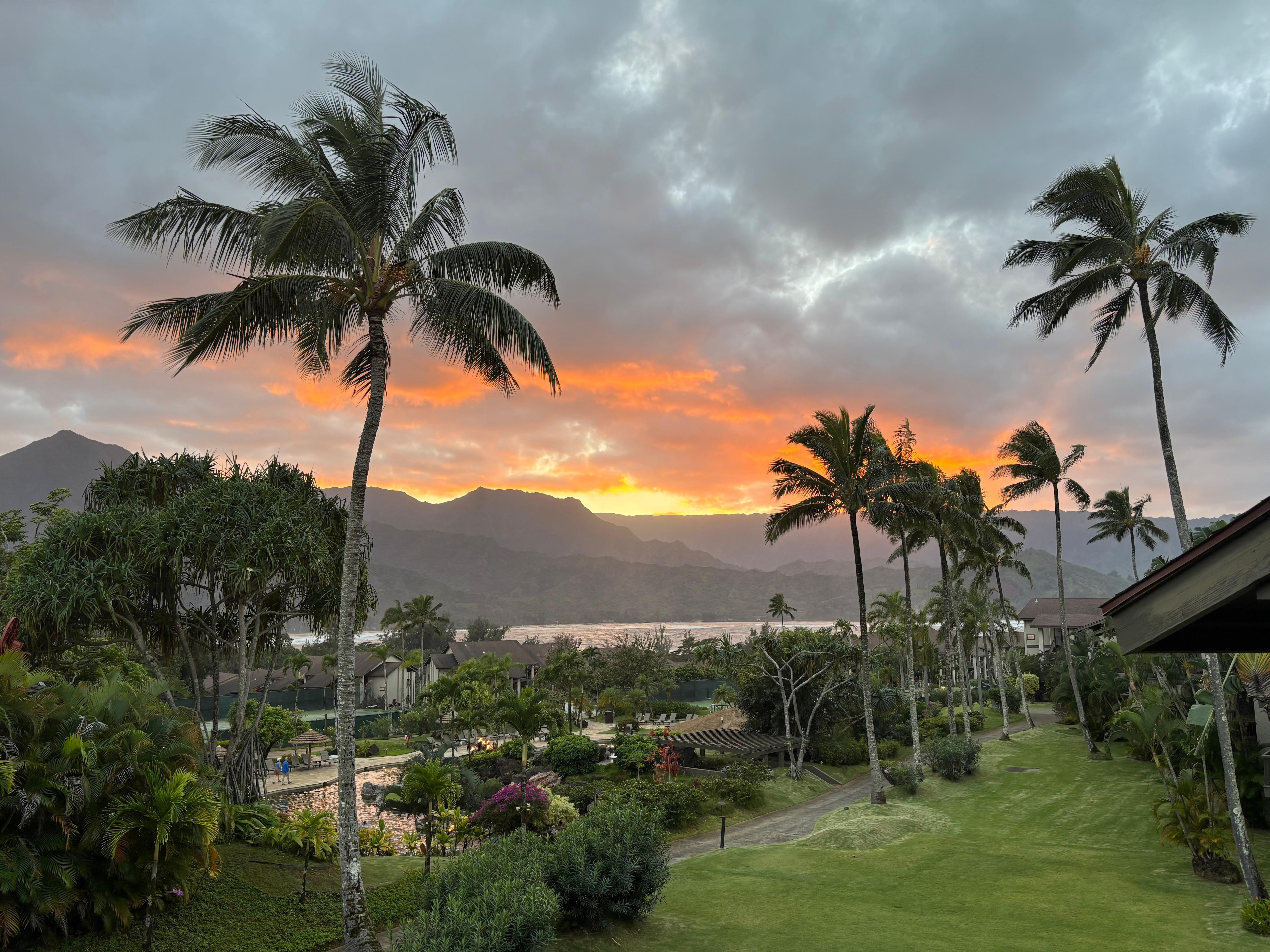 Sunset view from room.