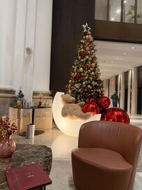 Christmas lobby decorations