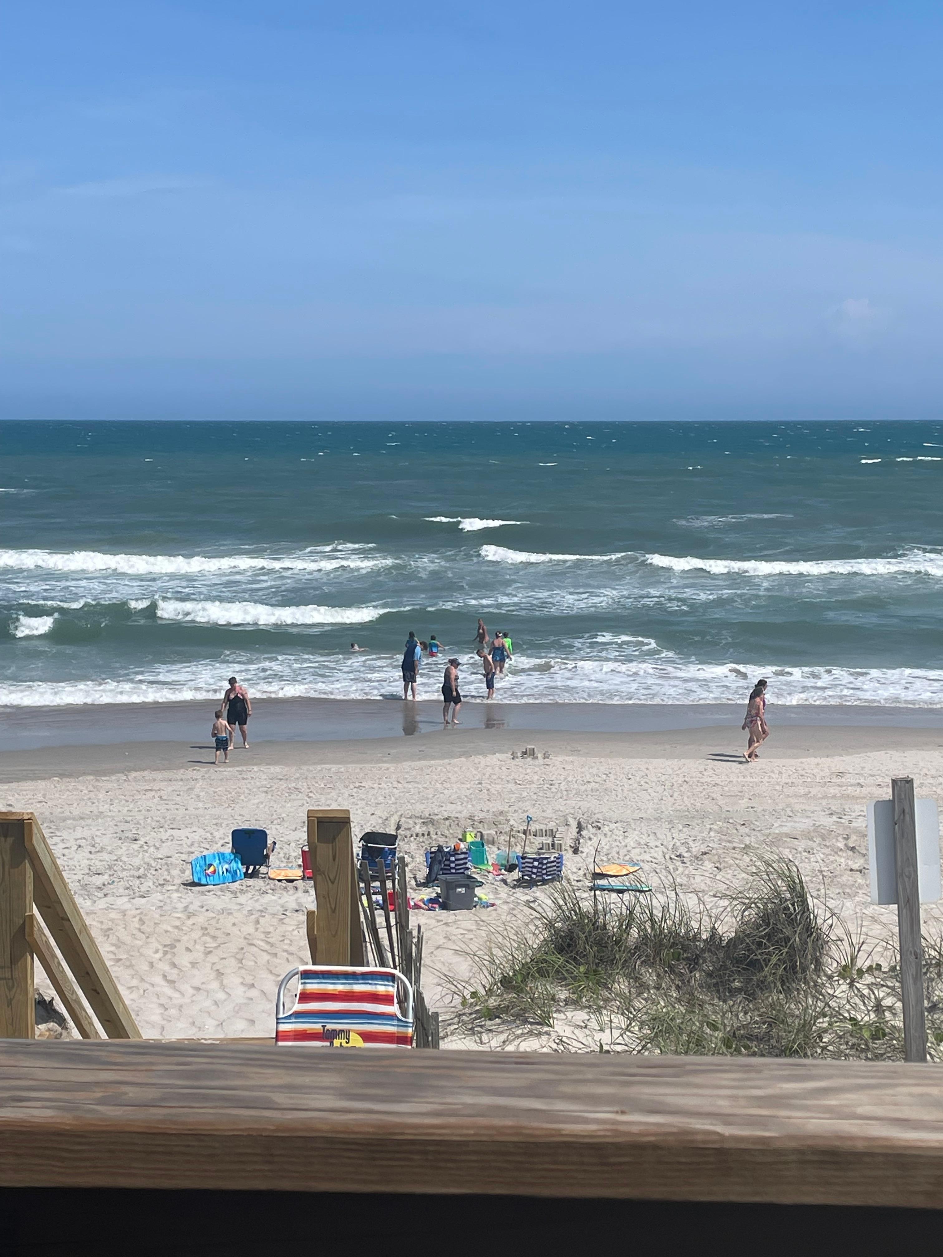 We couldn’t have the beach any closer