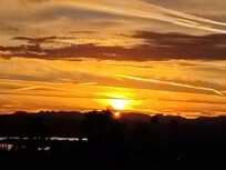 I could add tons of pictures of sunsets! So pretty and lovely to watch it set. One of my favorite views from the house.