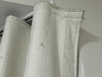 Curtain with dust all over