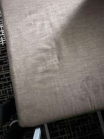 Couch cushion stained.