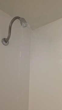 Broken shower head not enough water coming out of shower head.
