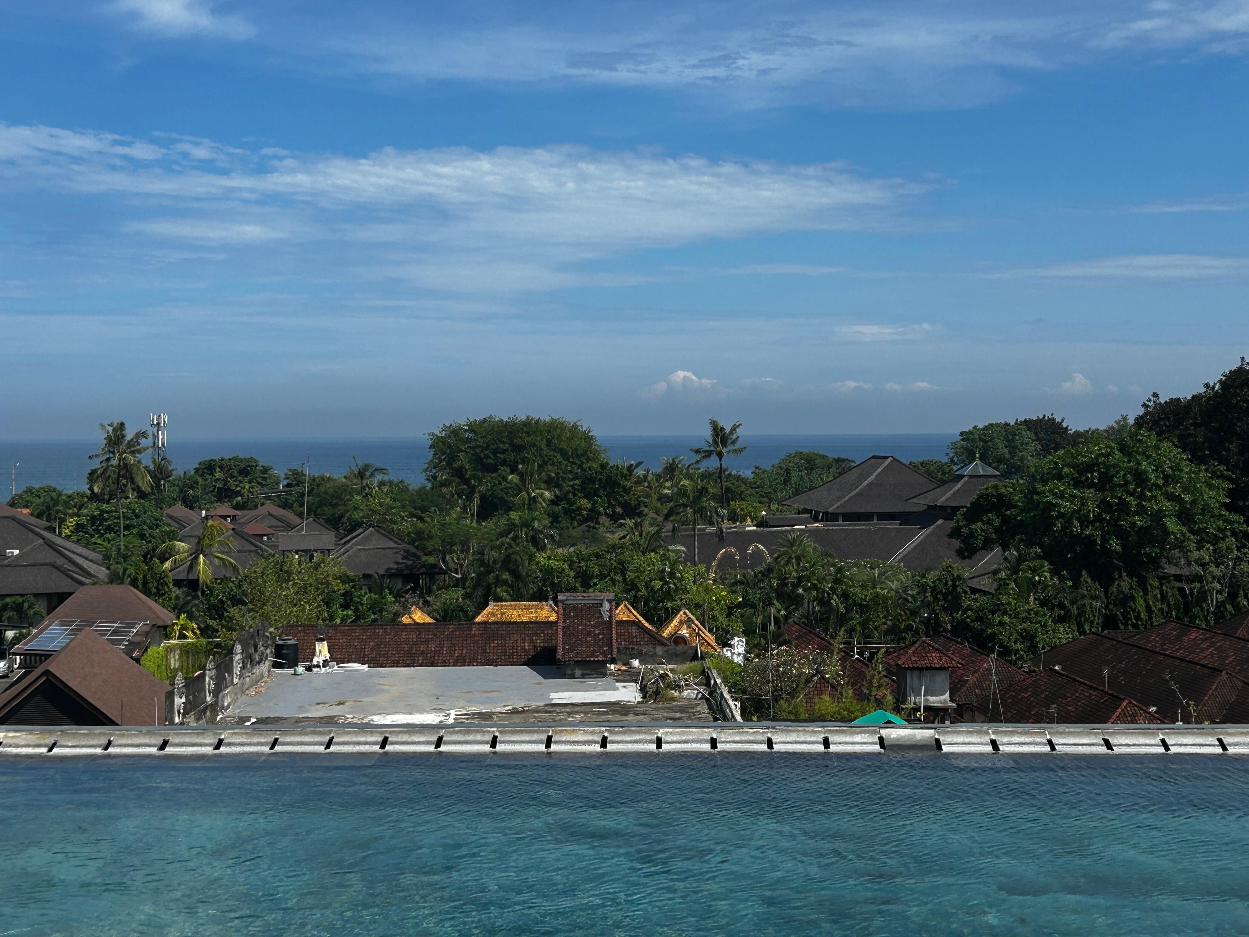 View from rooftop pool