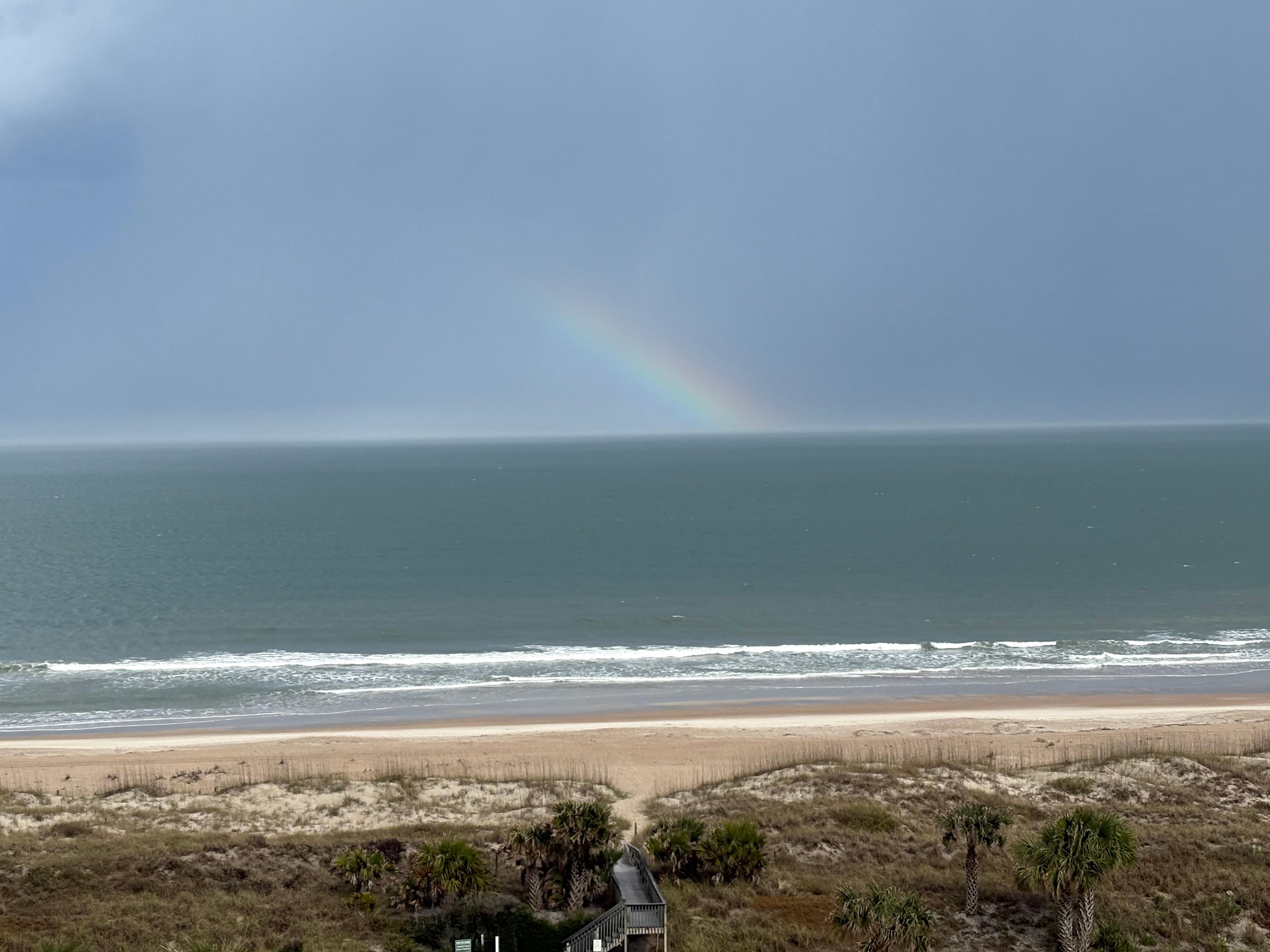 Rainbow from balcony 