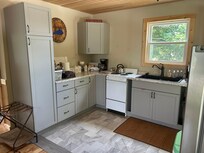 Well stocked kitchen.
