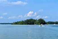 View from boat dock.