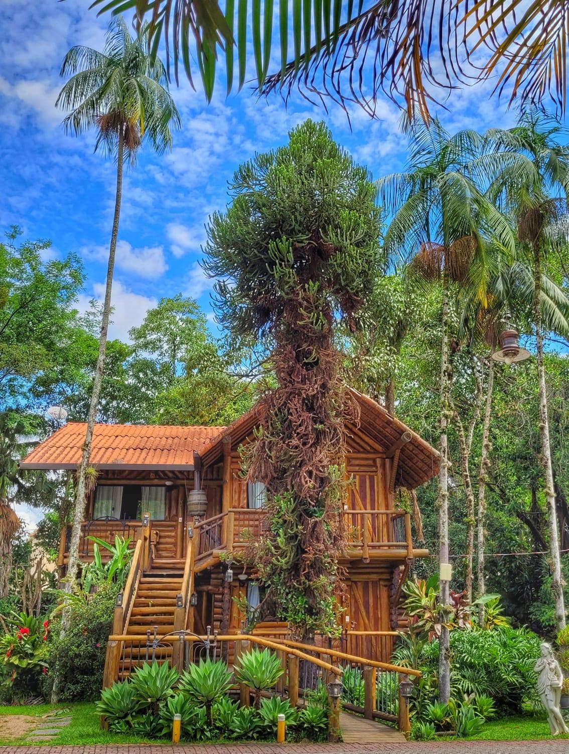 Linda casa na natureza.