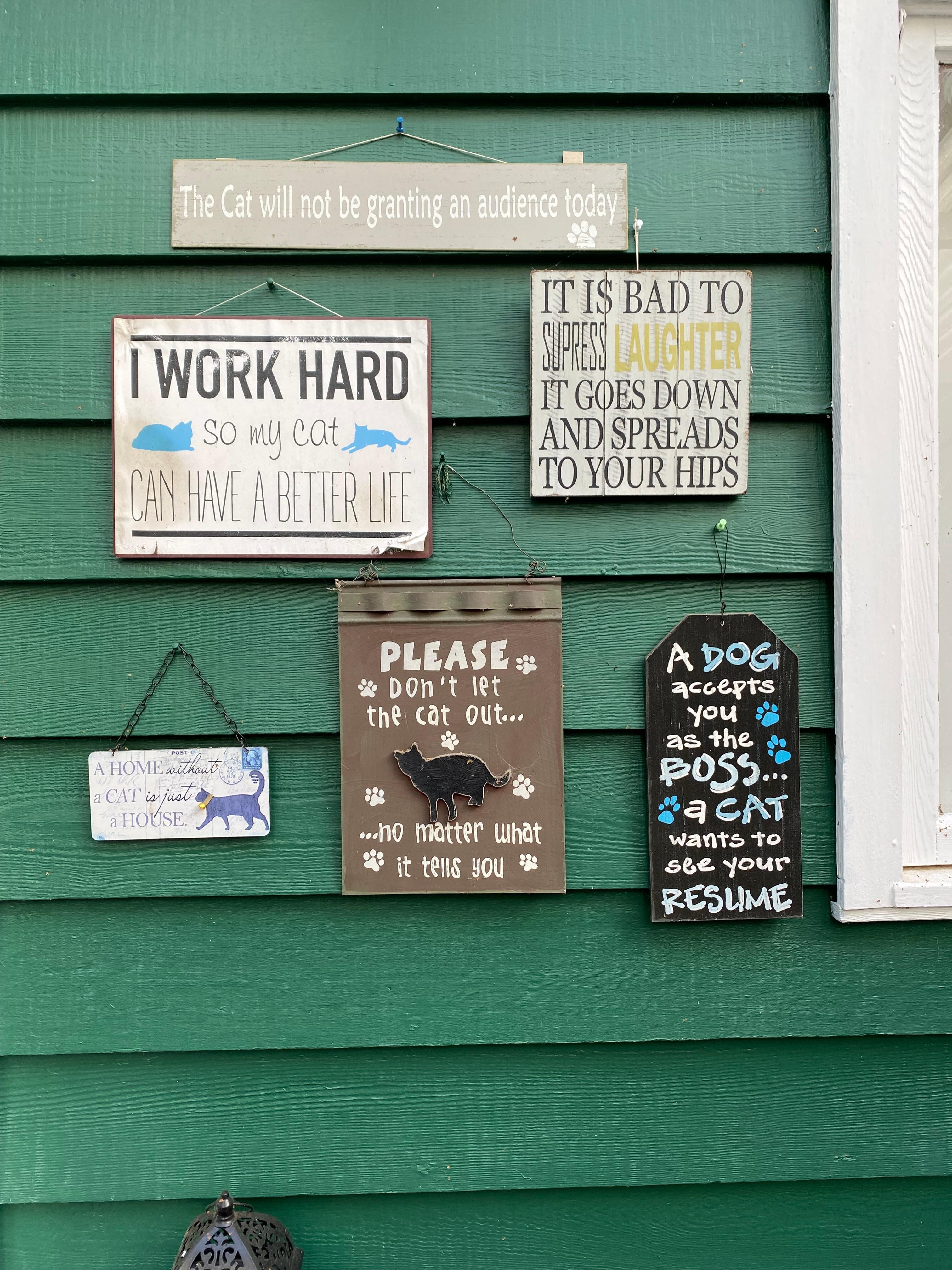 Lots of conversation pieces. 