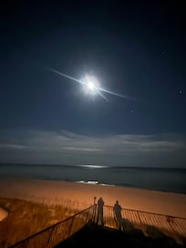Not only beautiful sunset views but beautiful moonlight nights from the deck