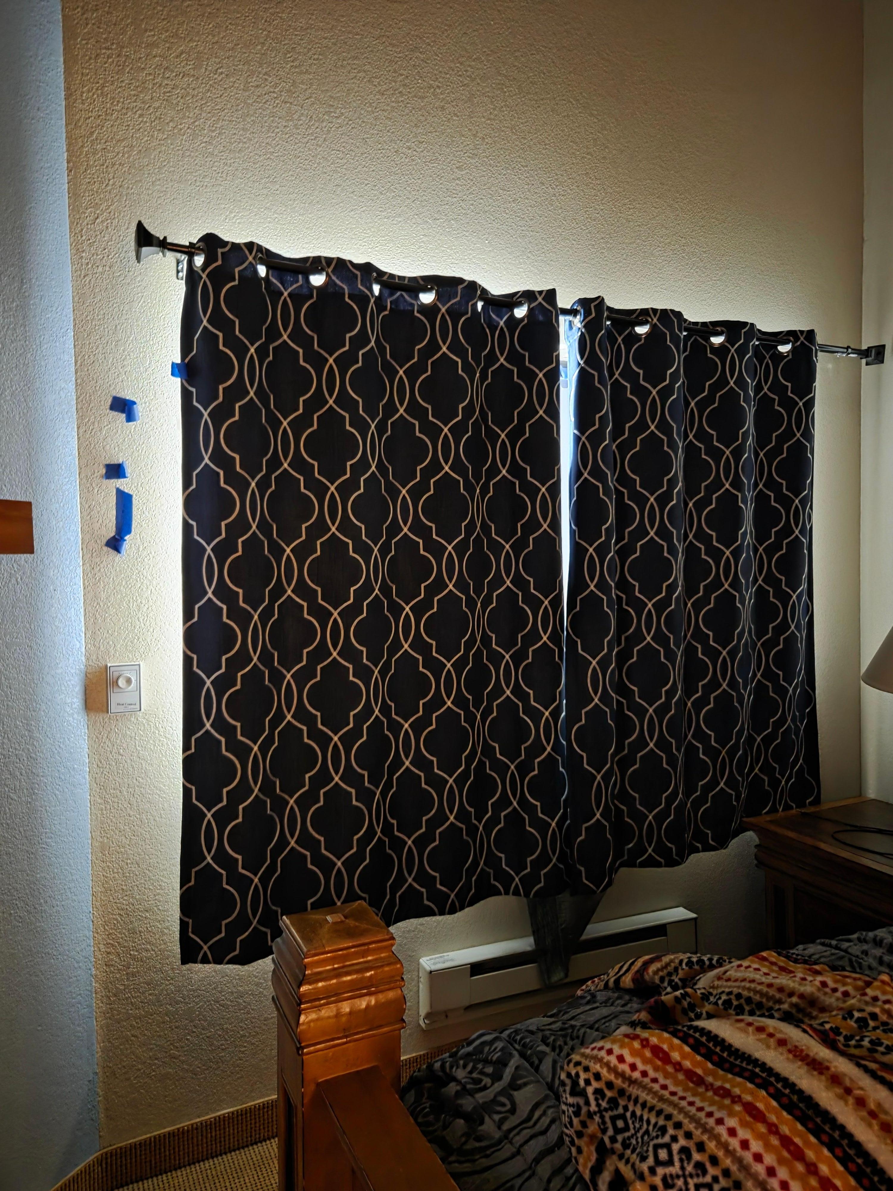 Showing how bright the light is at night time. 